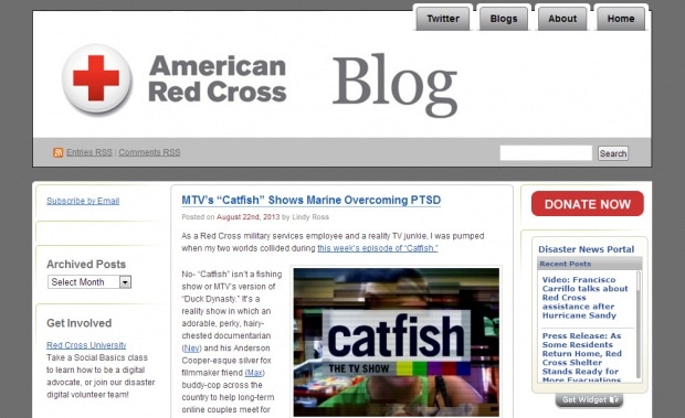 Блог "American Red Cross"