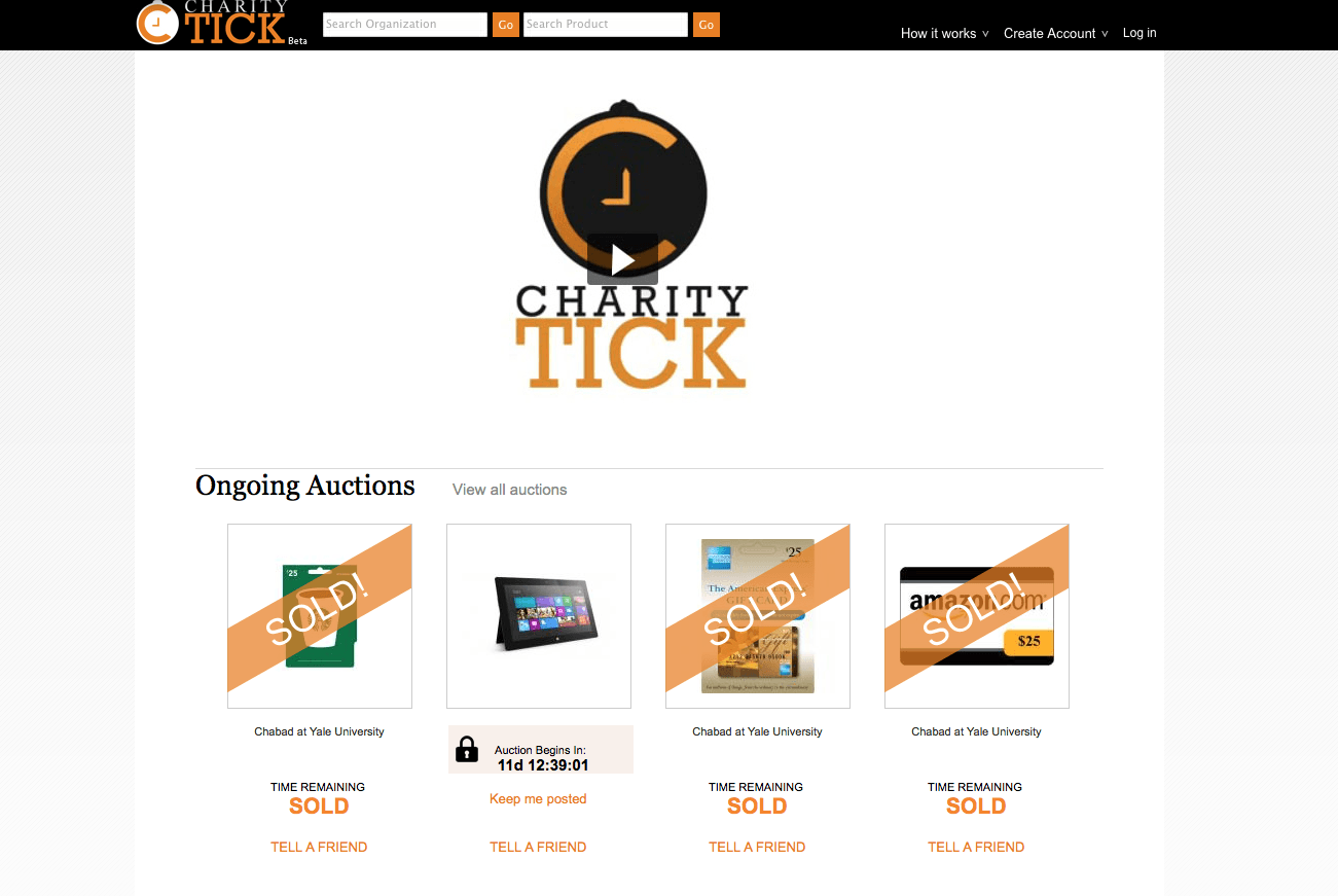 CharityTick» – онлайн-площадка для проведения благотворительных аукционов