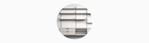 606 Universal Shelving System, 1960, by Dieter Rams for Vitsœ