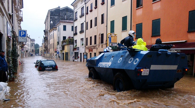 Vicenza flooding. Photo: Flickr by US Army Africa, CC BY 2.0