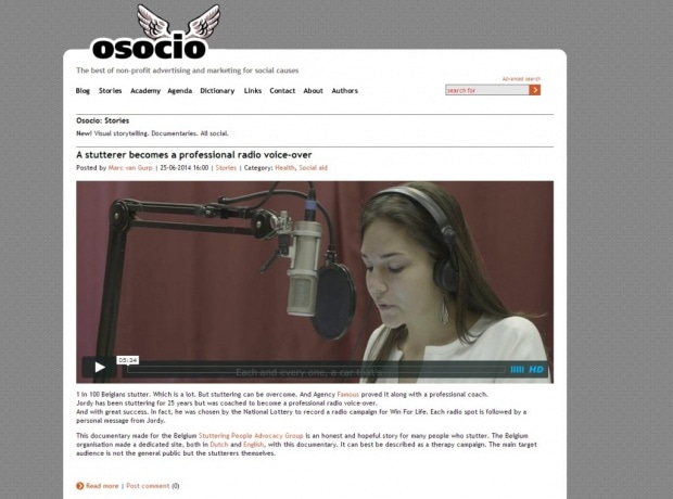 Фрагмент интерфейса сайта Osocio