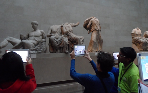 Использование дополненной реальности в Британском музее. Изображение: techweekeurope.co.uk
