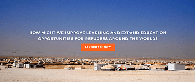 Третья проблема, которую решает Amplify, - это образование для беженцев. Изображение: openideorefugee-education.com
