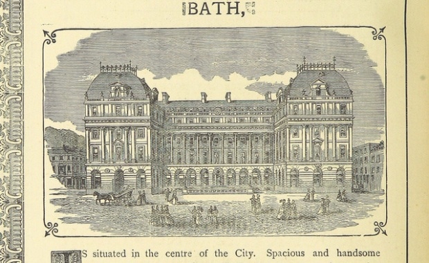 Одно из оцифрованных изображений Британской библиотеки. Image taken from page 100 of 'The Mineral Baths of Bath. The Bathes of Bathe's Ayde in the reign of Charles 2nd as illustrated by a drawing of the King's and Queen's Bath, signed 1675.