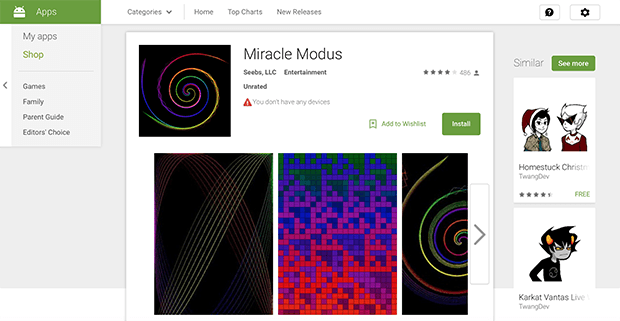 Miracle Modus. Изображение: play.google.com