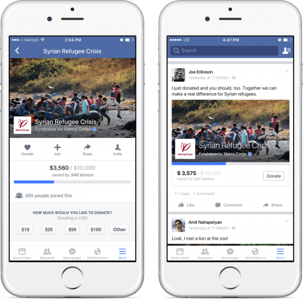 Facebook запускает новые инструменты по сбору средств для НКО