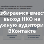Приглашаем на вебинар Теплицы социальных технологий «Таргетированная реклама ВКонтакте для НКО»