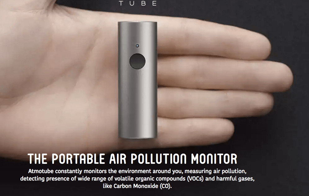 У Atmotube уже есть несколько конкурентов-аналогов, которые также оповещают пользователей о качестве воздуха. Фото: фрагмет главной страницы сайта проекта.