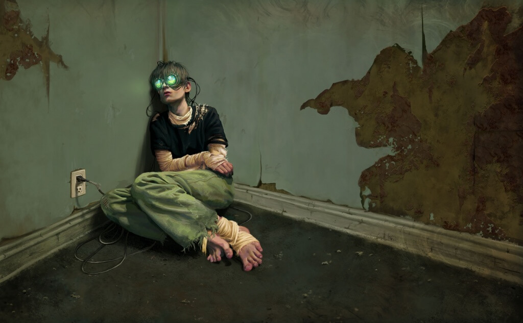 В своей статье Итан Цукерман комментирует идею Шейна Сноу, автора блога Man Eating Robot, о тюремной реформе в США. Сноу предлагает изолировать заключенных друг от друга, раздавать заключенным американских тюрем средства виртуальной реальности типа Oculus Rift и создать некую Second Life: Prison Edition. Фото: Антиутопия виртуальной реальности. Автор неизвестен.