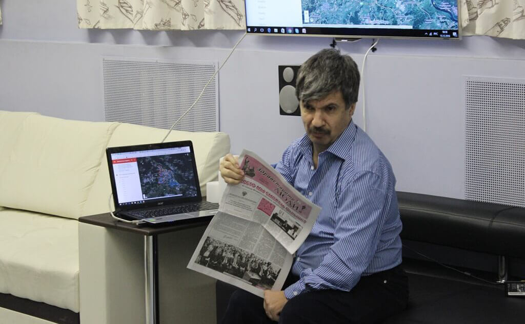 Андрей Анисимов, журналист газеты «Здравствуйте, люди!». Фото: Татьяна Паутова.