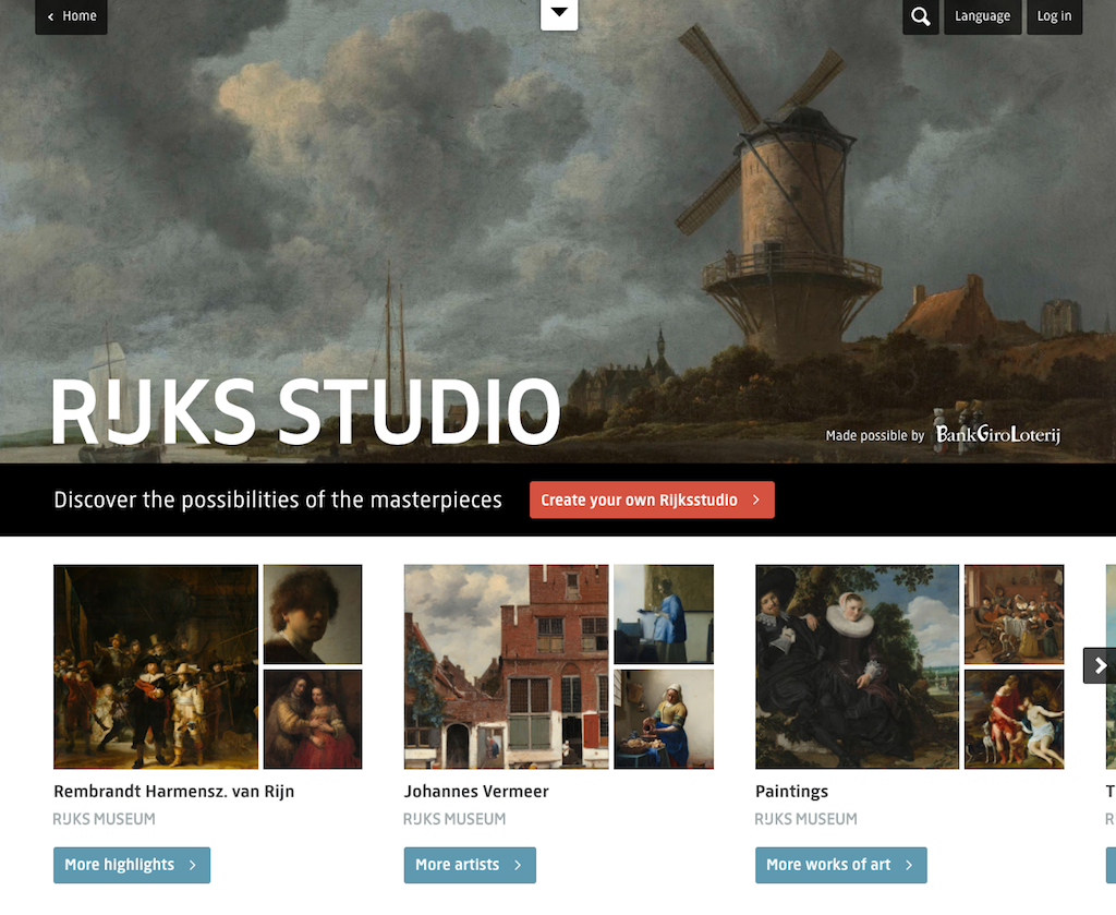 Открытые коллекции музея Rijks. Фото: сайт музея.
