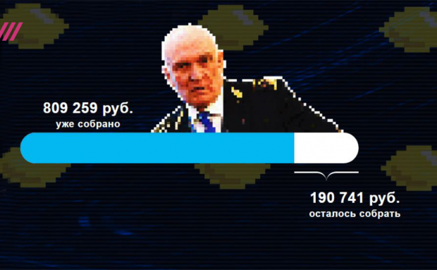 «Лимон правды»: за 8 дней удалось собрать один миллион рублей. Изображение: tvrain.ru.