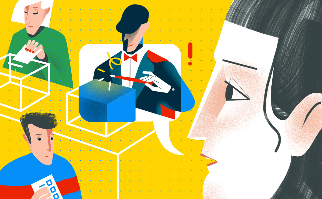 Как стать наблюдателем на выборах 8 сентября? Иллюстрация: Наталья Ямщикова для Теплицы социальных технологий.