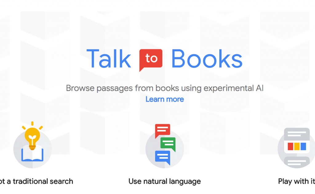 Talk to books - новый проект Google
