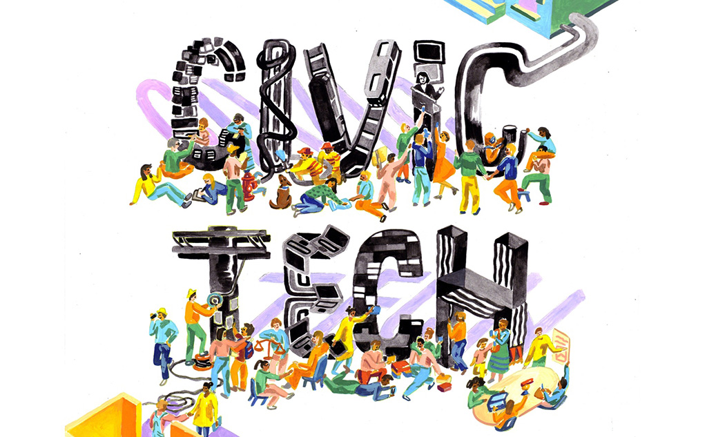 Обложка книги «Гражданские технологии» автора Эндрю Шрока, ее можно скачать бесплатно. Иллюстрация: kickstarter.com.