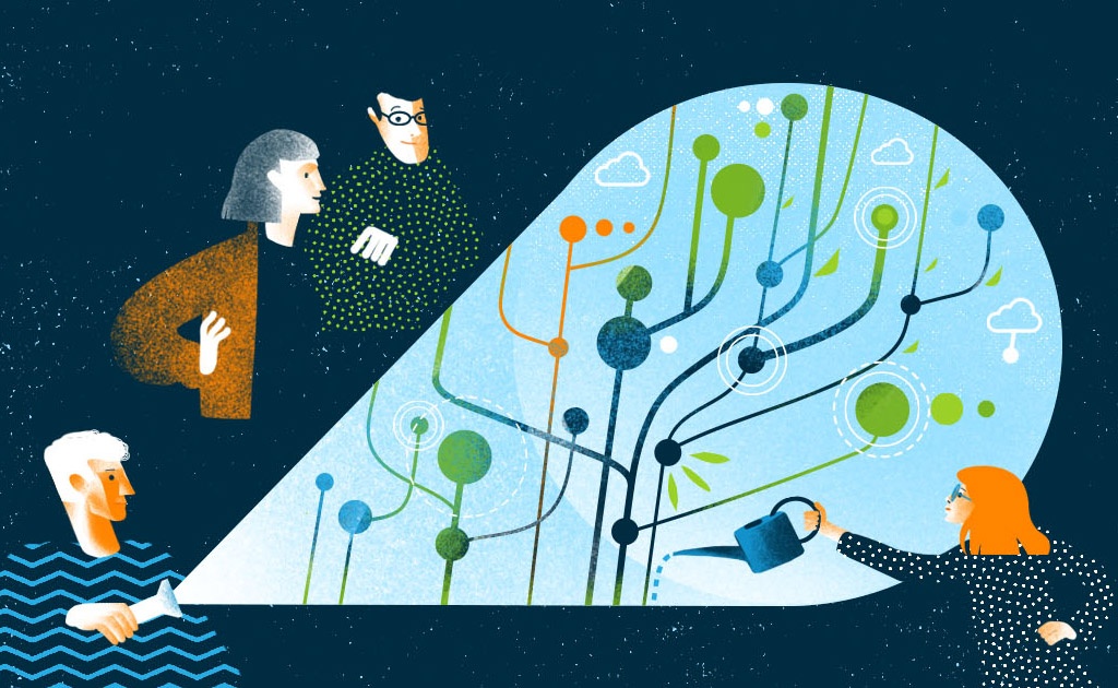 Civic tech проекты усиливают голос простых граждан в принятии общественных решений. Иллюстрация: Наталья Ямщикова для Теплицы.