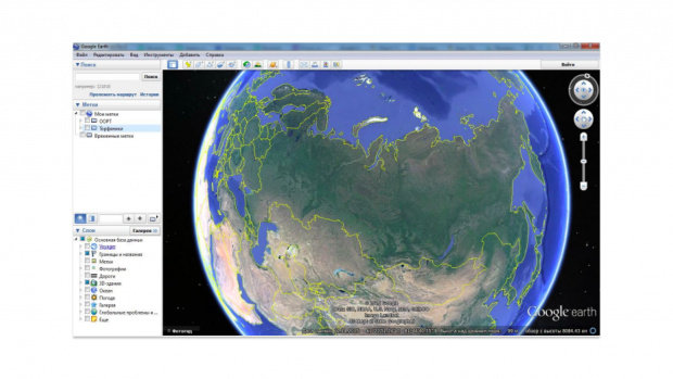 Загрузка данных NASA в Google Earth.