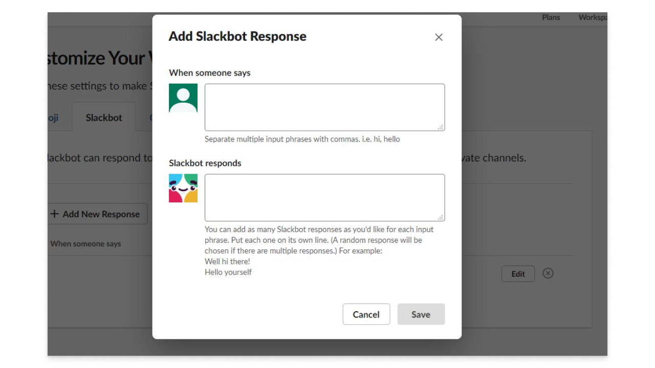 Как запрограммировать Slackbot на быстрые ответы