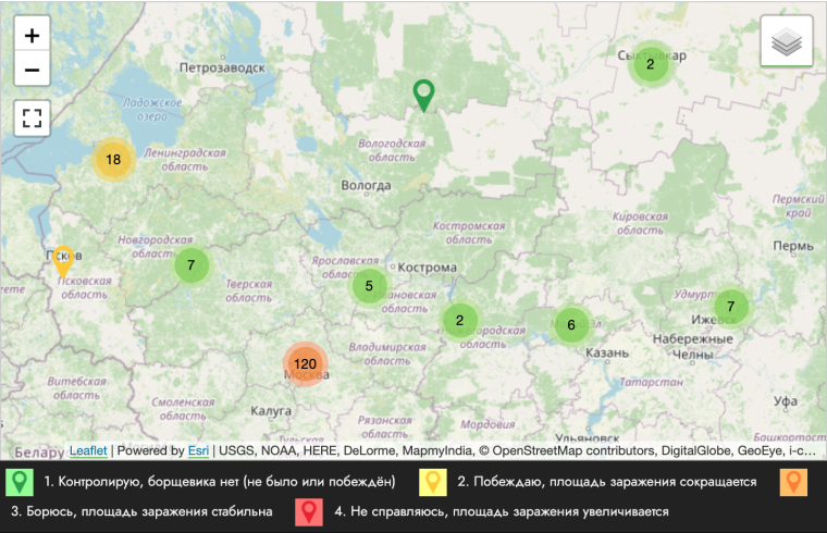 Скриншот карты borshevictory.ru