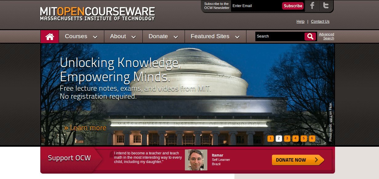 MIT OpenCourseWare: лекции в открытом доступе